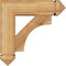 Ekena Millwork Westlake Arts and Crafts Rough Sawn Bracket w/ Offset Brace, Western Red Cedar, 6"W x 18"D x 18"H BKT0604X18X18WTL03RWR - alternate 2